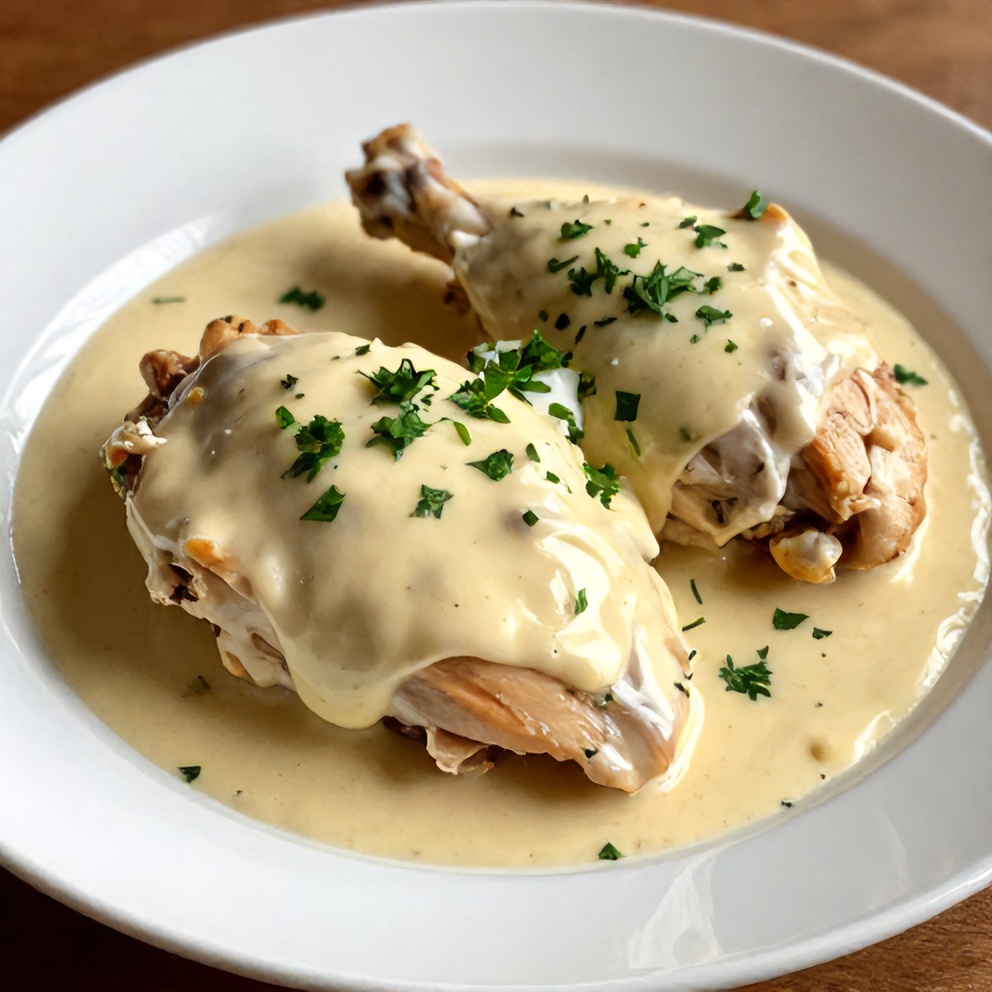 Plated Creamy Boursin Chicken