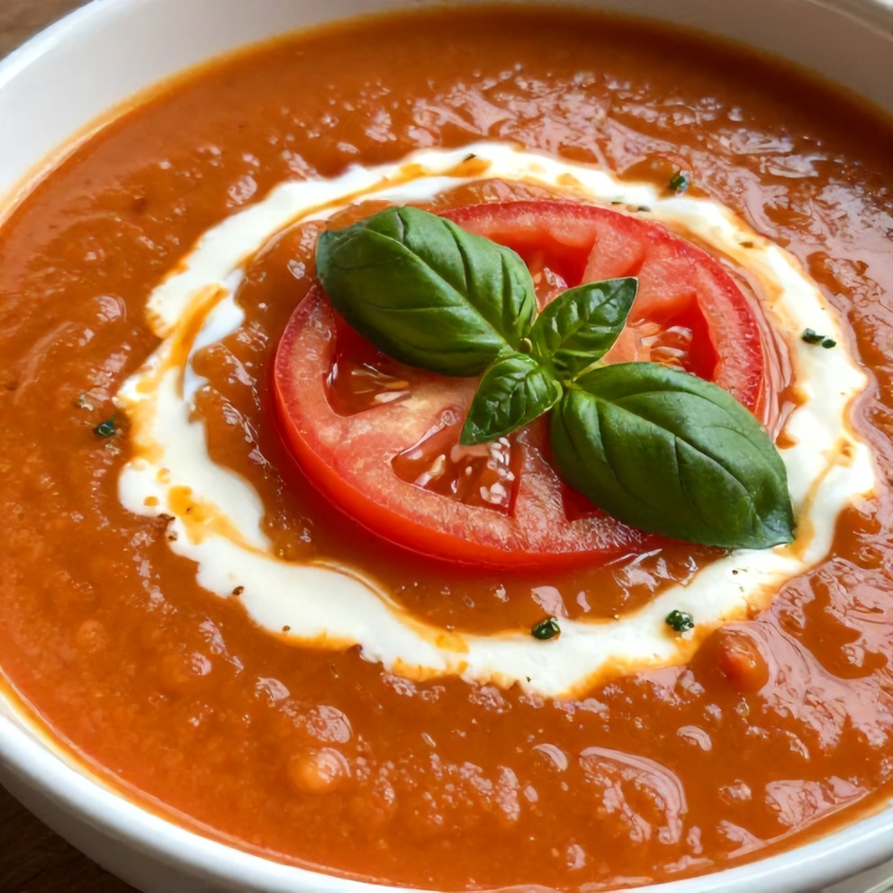 chilled tomato basil soup