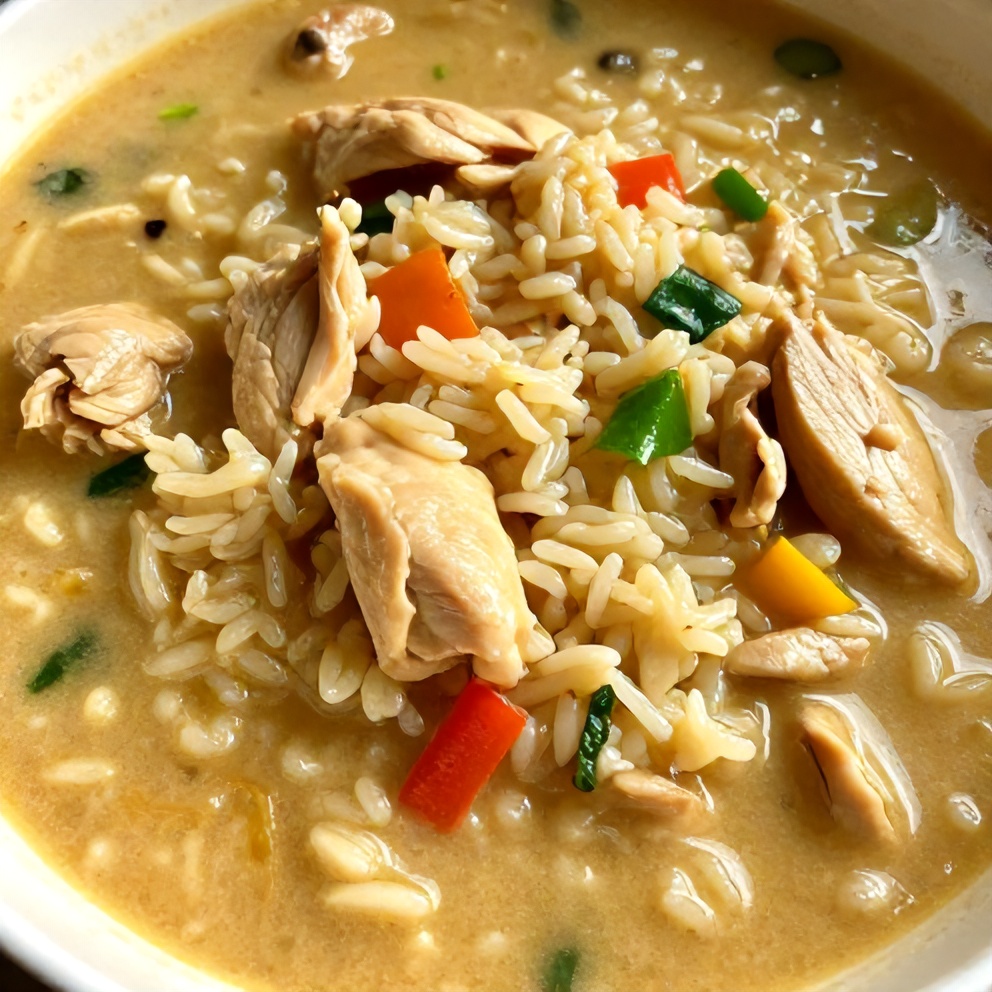 Creamy Coconut Chicken Brothy Rice