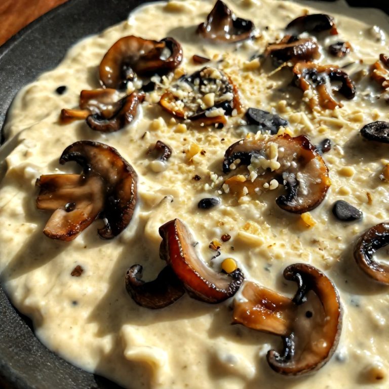 creamy gorgonzola truffle mushroom sauce