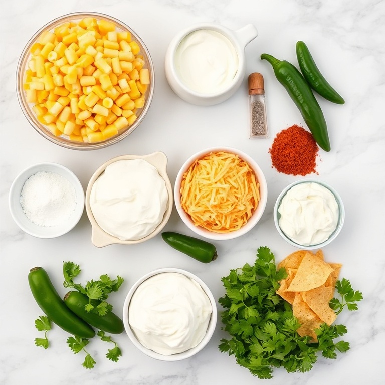Jalapeño Popper Corn Casserole Ingredients