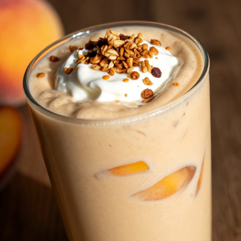 peach protein shake
