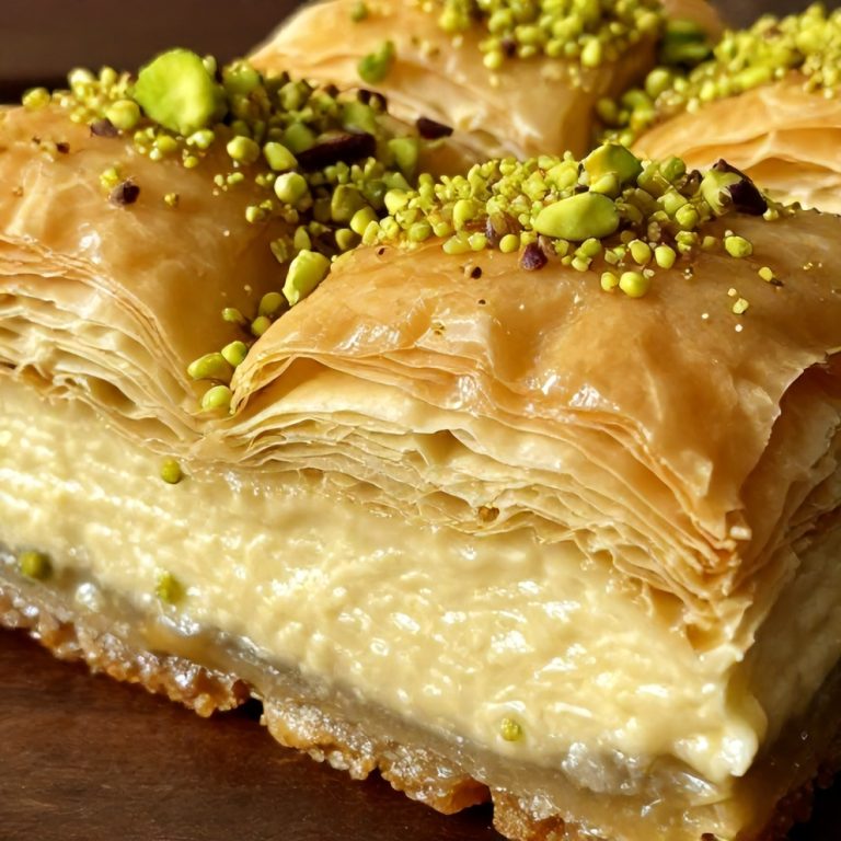 Creamy Pistachio Baklava Cheesecake