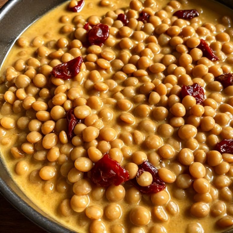 creamy sundried tomato lentils