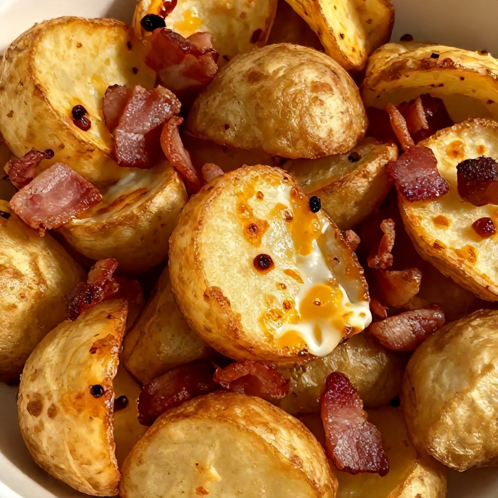 Crispy Cheesy Potato Skins