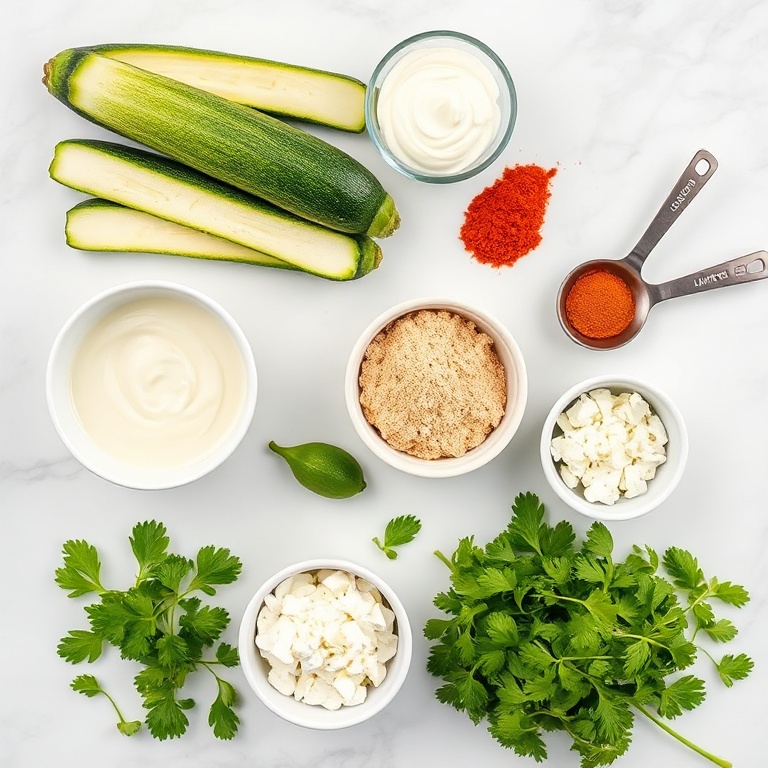 Mexican Street Corn Style Grilled Zucchini Ingredients