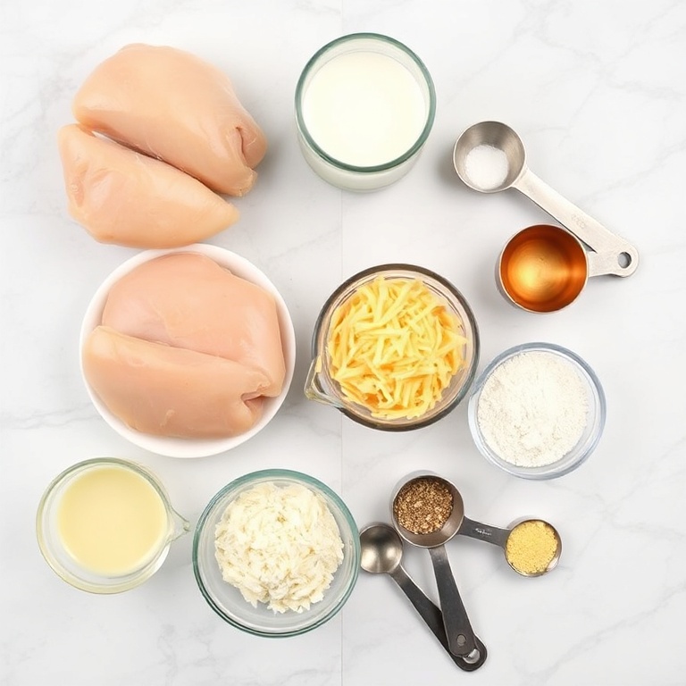 Raw Ingredients for Crockpot Marry Me Chicken
