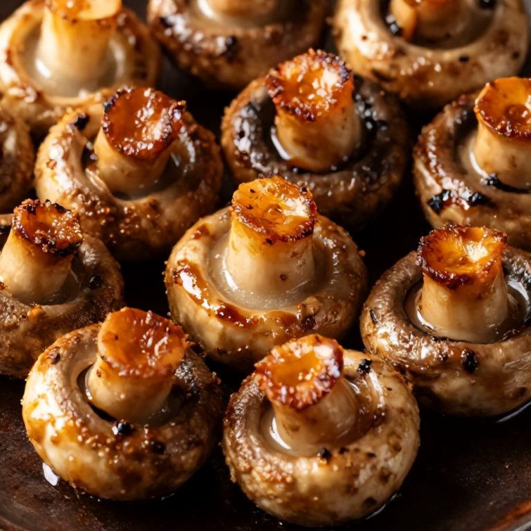 Easy Balsamic Roasted Garlic Mushrooms