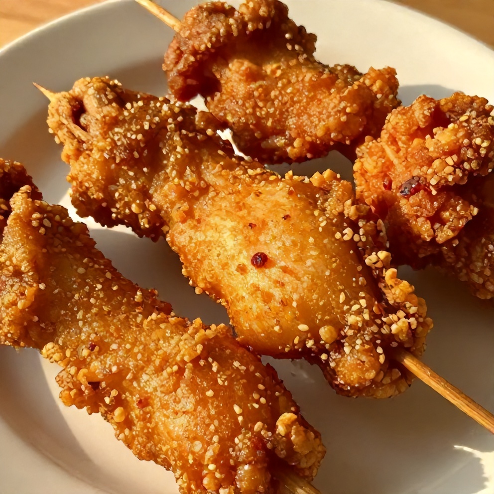 Easy Bang Bang Chicken Skewers