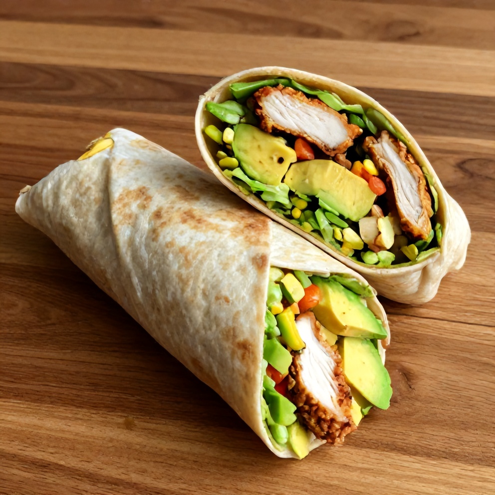 Easy Chicken Avocado Wrap