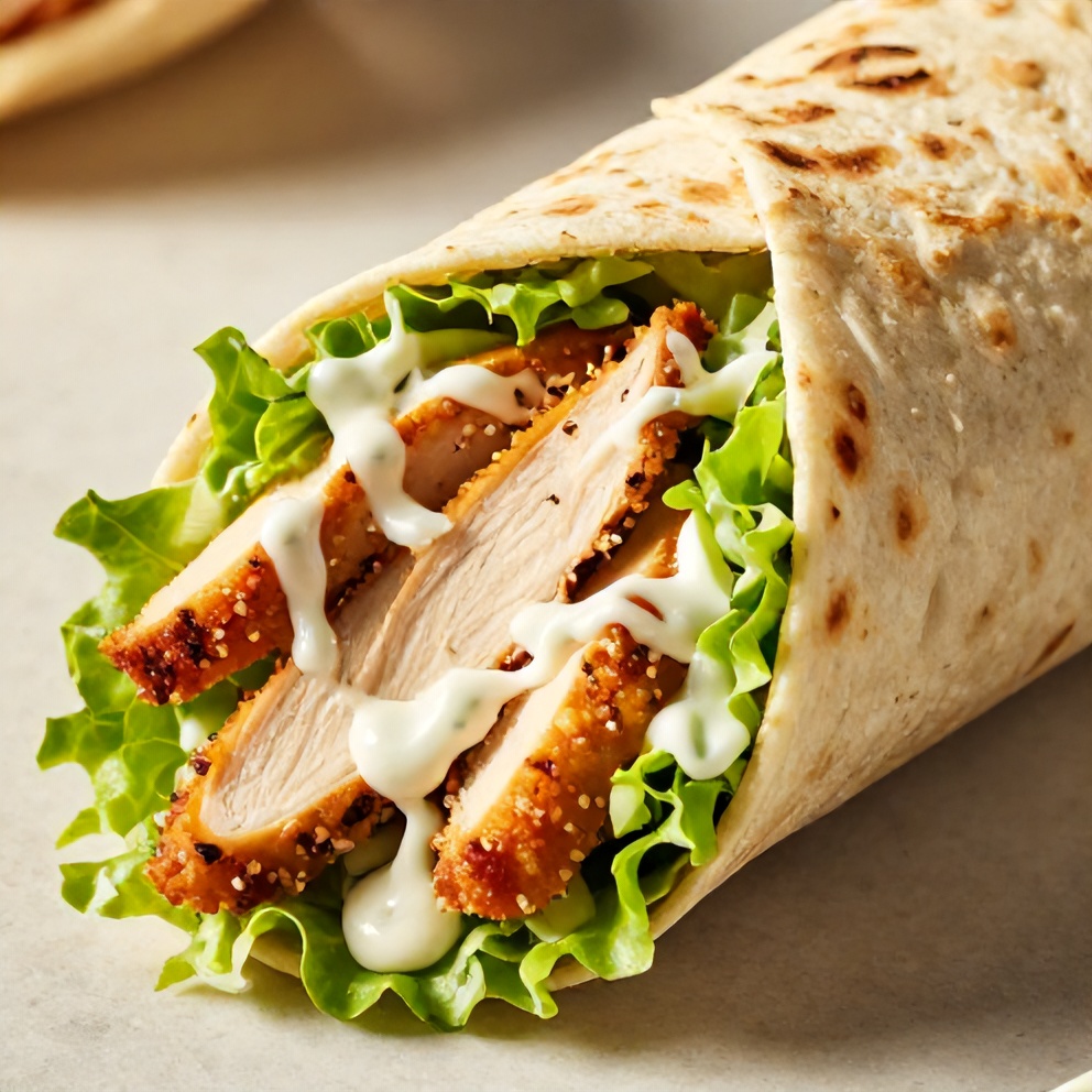 Easy Chicken Caesar Wrap