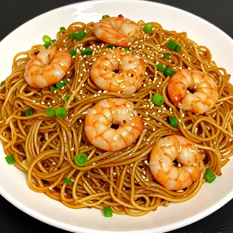 Plated Easy Chinese Chow Mein