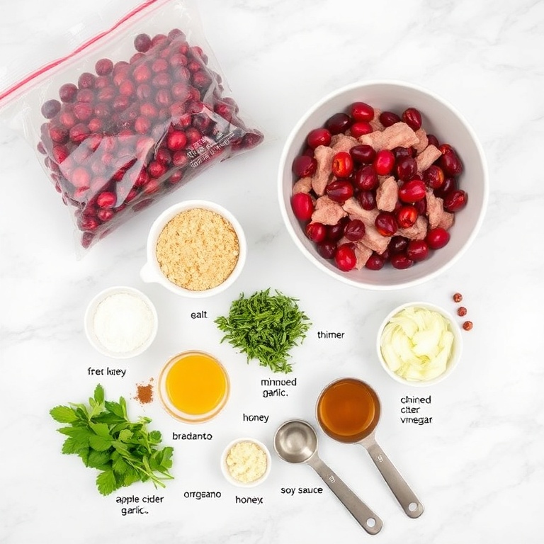 Cranberry Meatballs Ingredients