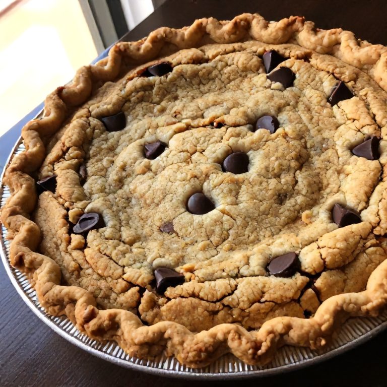 easy chocolate chip cookie pie