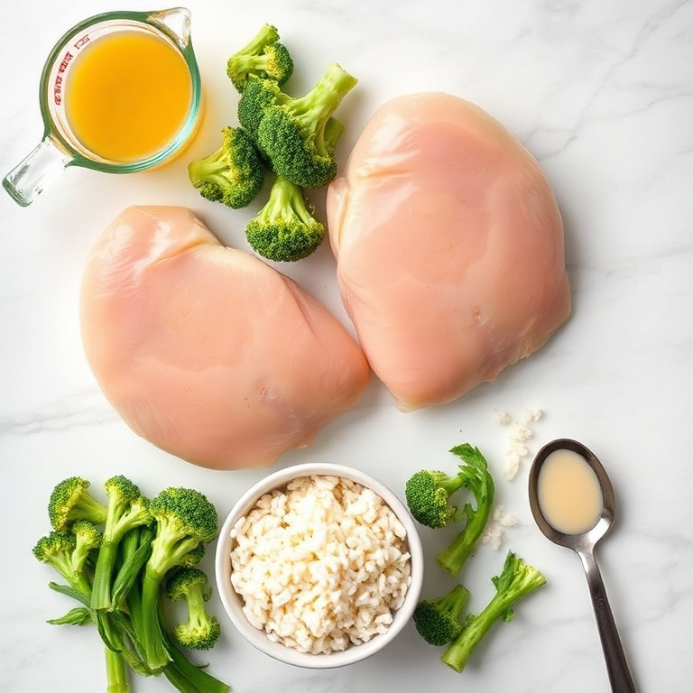 Crockpot Broccoli Chedar Chicken and Rice Ingredients