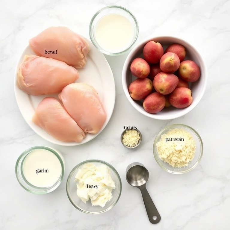 Crockpot Garlic Parmesan Chicken Ingredients