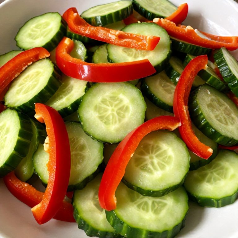 Easy Cucumber Sweet Pepper Salad