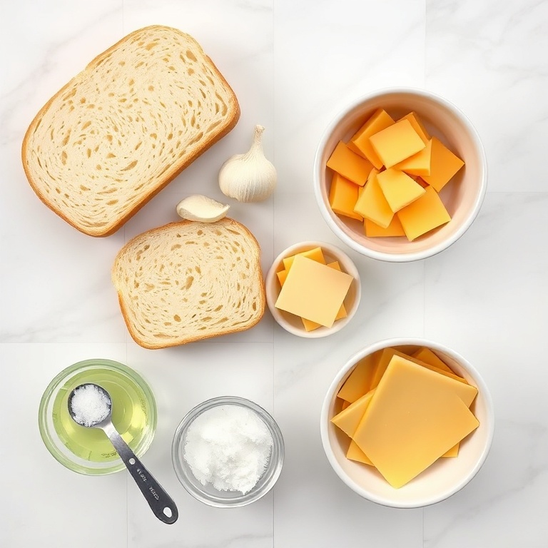 Garlic Bread Grilled Cheese Ingredients