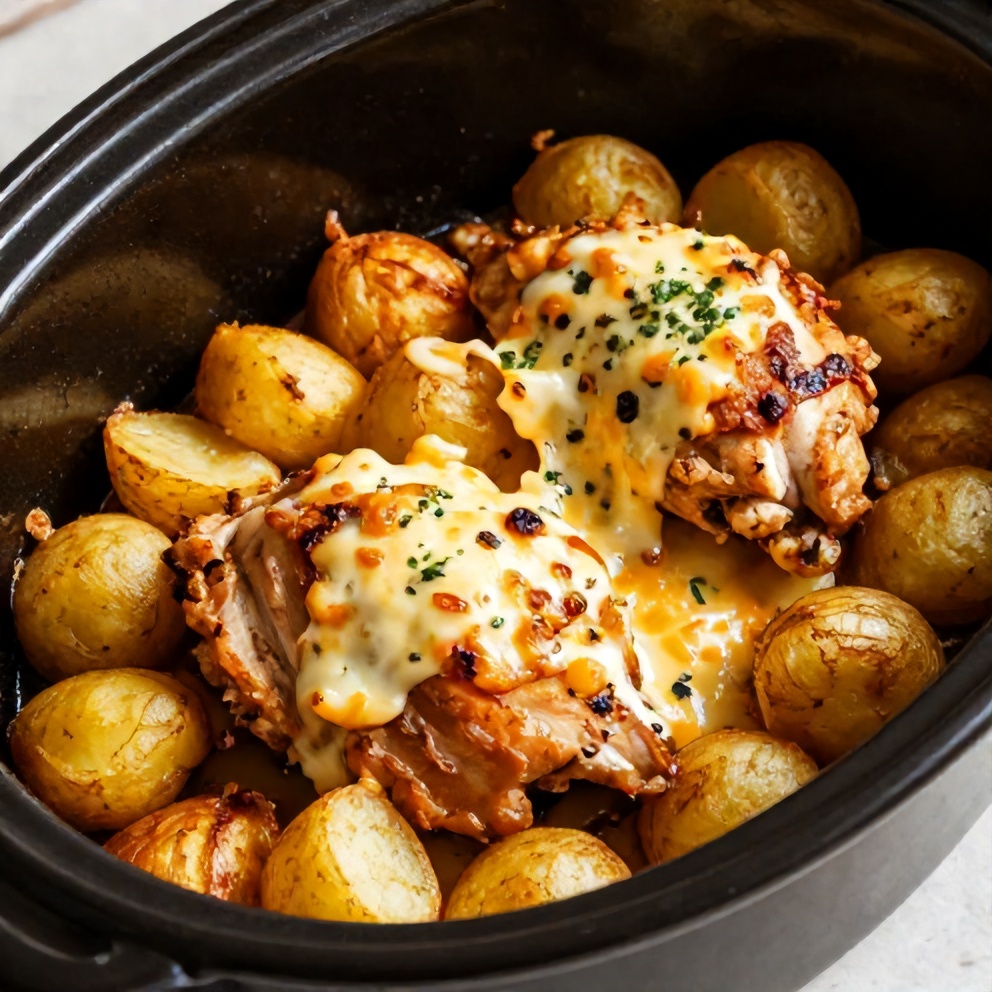 easy garlic parmesan chicken crockpot