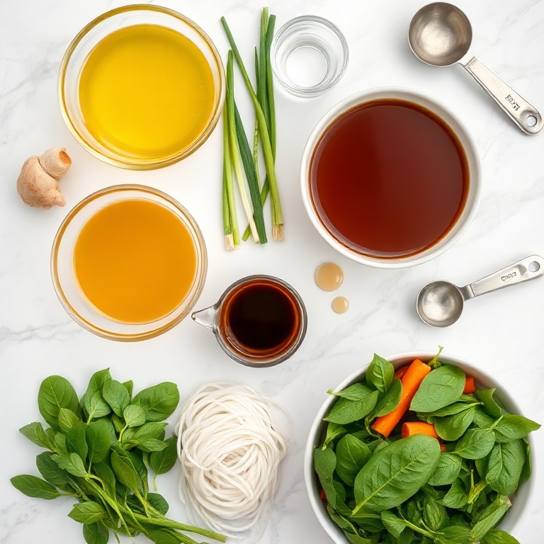 Ginger Garlic Broth Ingredients