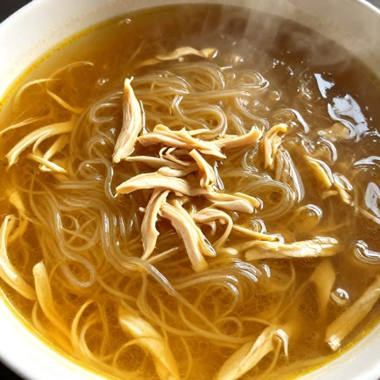 Easy Ginger Scallion Chicken Noodle Soup