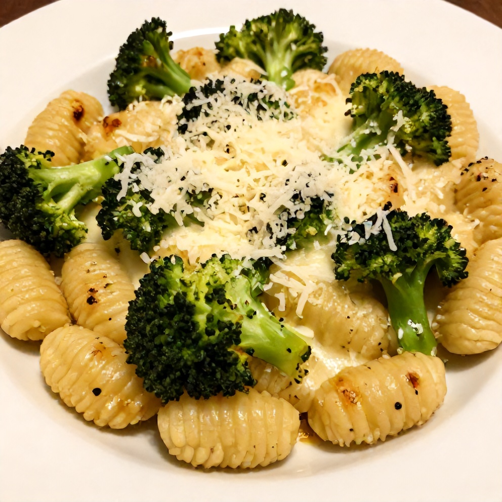 Gnocchi Broccoli Bake with Freshly Grated Parmesan