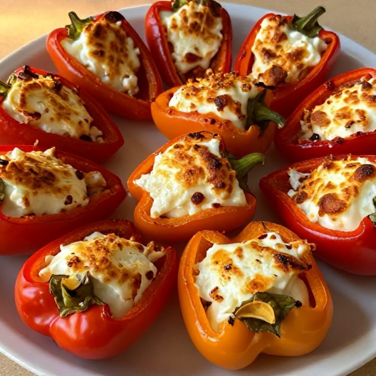 goat cheese stuffed mini peppers