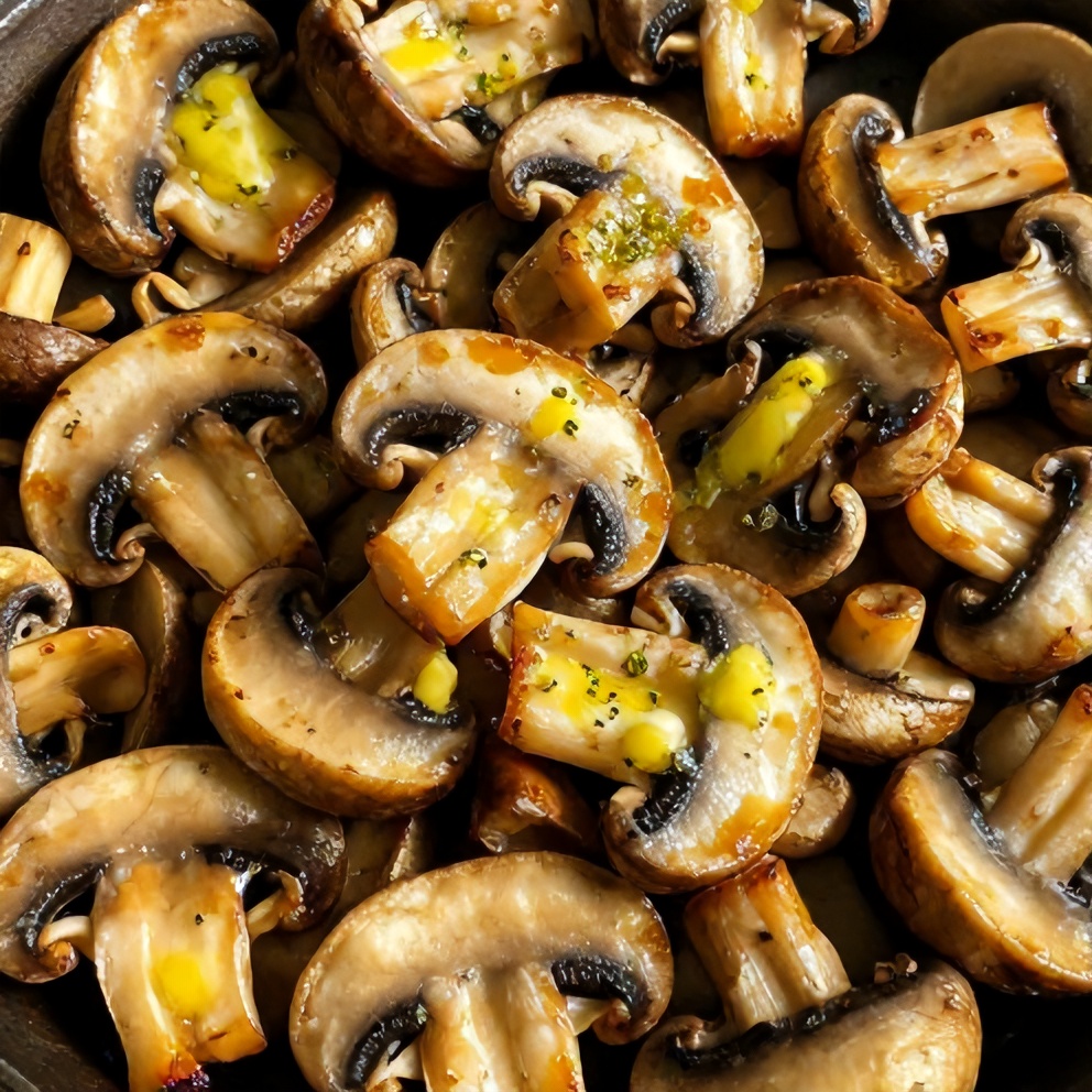 herb butter sautéed mushrooms