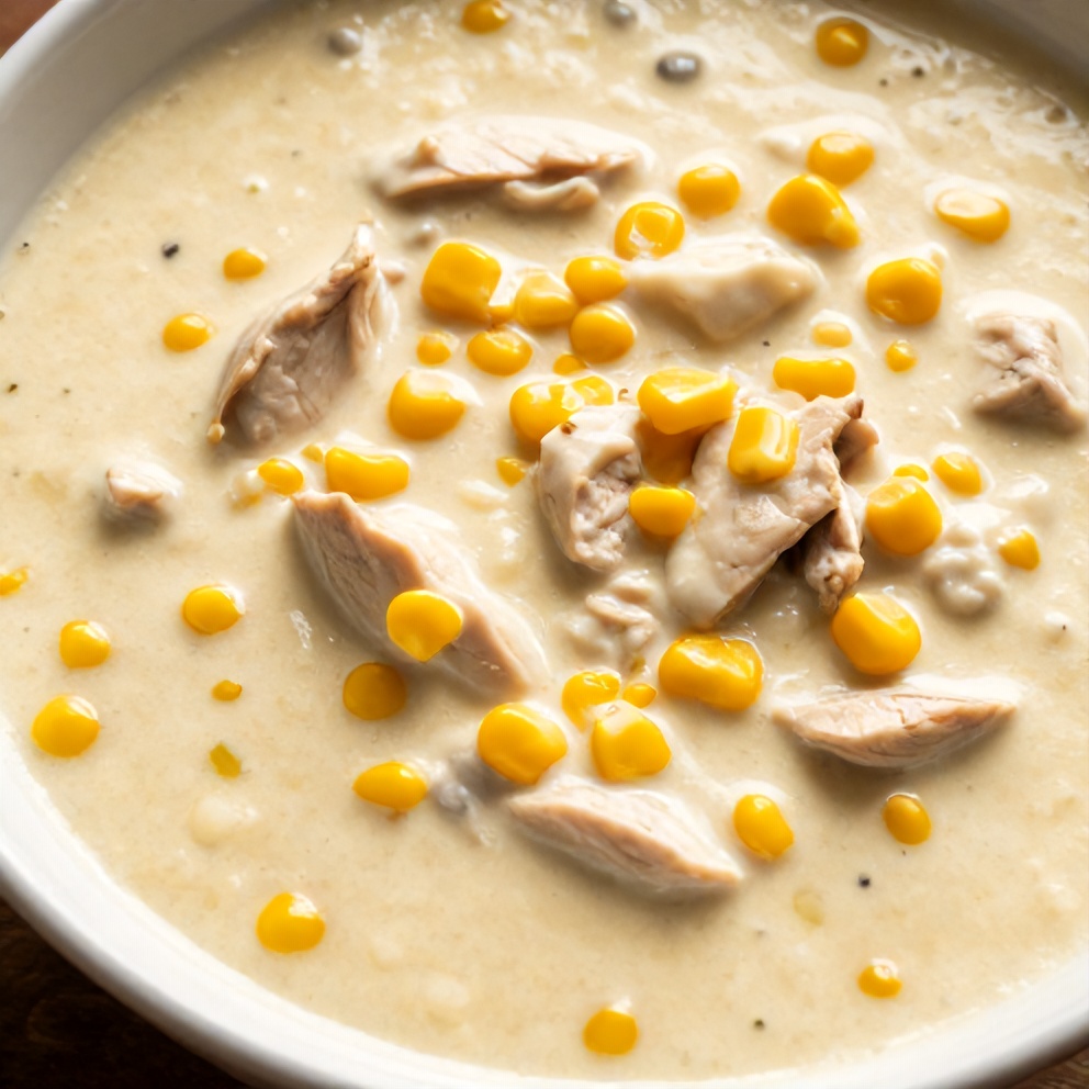 Easy High Protein Chicken and Corn Chowder