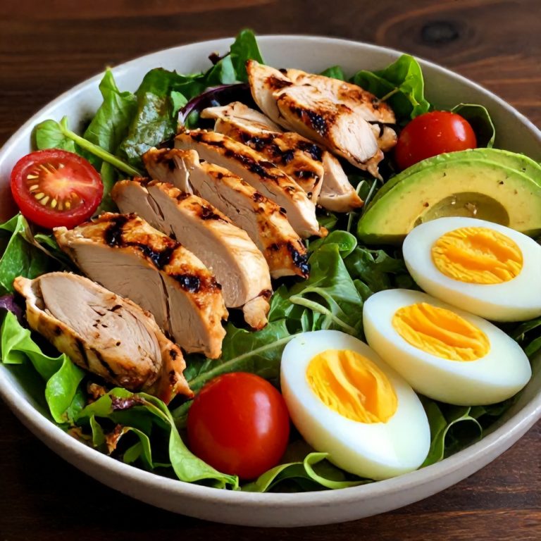 Easy High Protein Grilled Chicken Cobb Salad