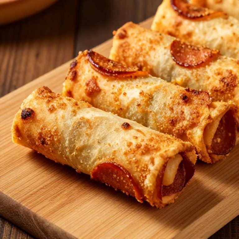 Easy High Protein Pepperoni Pizza Rolls Recipe