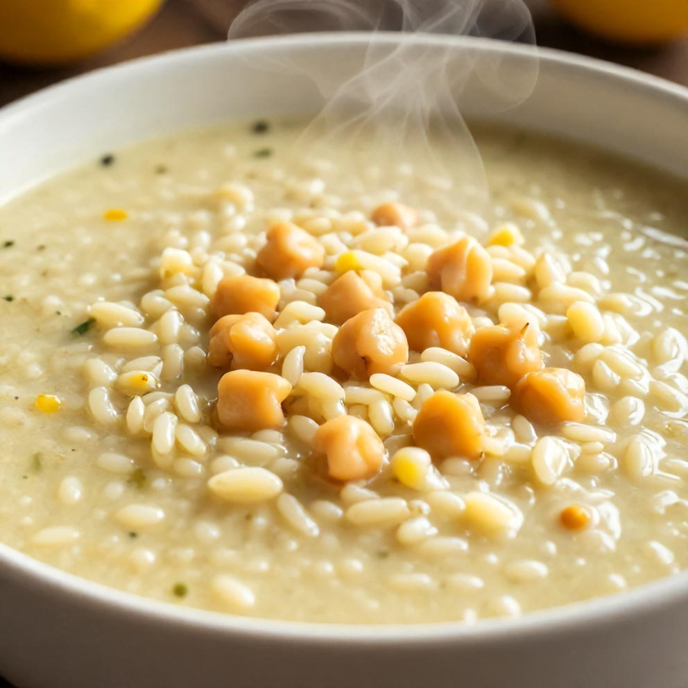 Easy Lemon Chickpea Orzo Soup