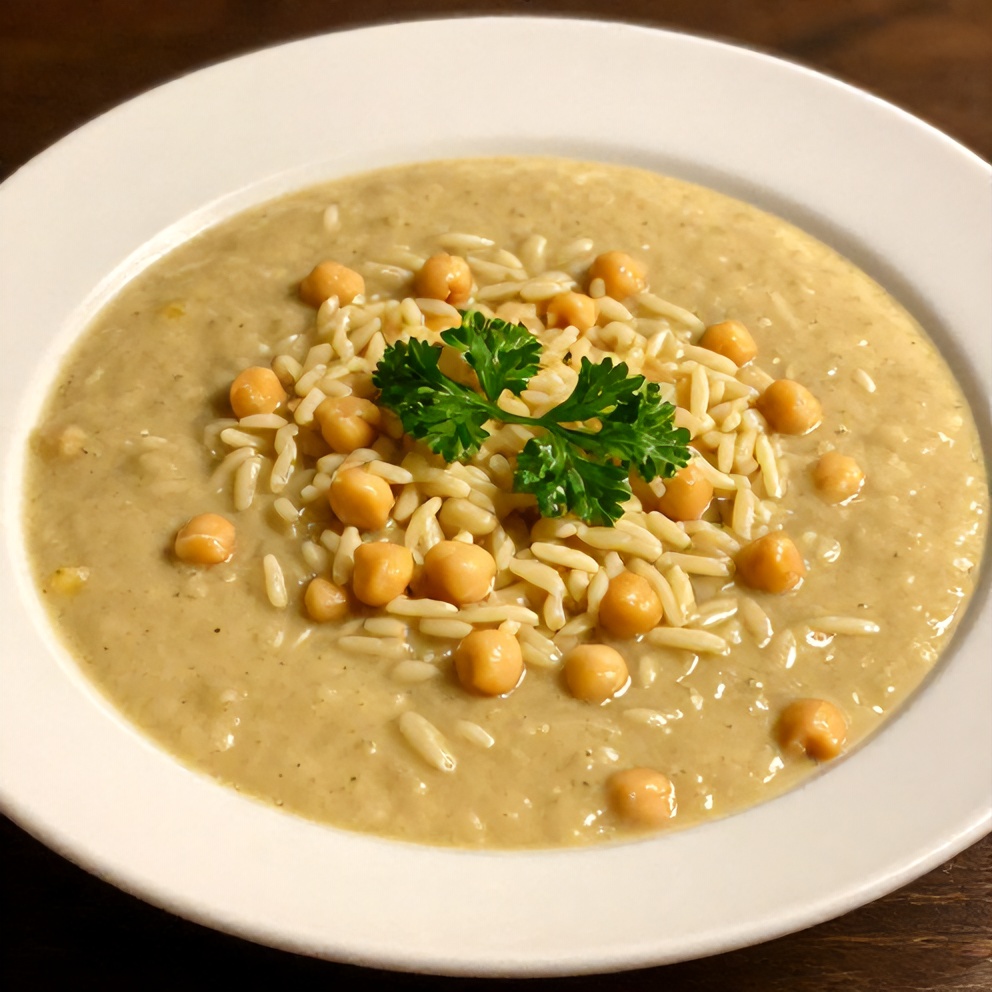 Lemon Chickpea Orzo Soup
