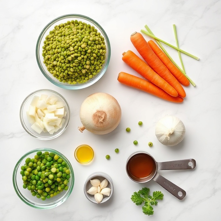 Lentil and Vegetable Soup Ingredients