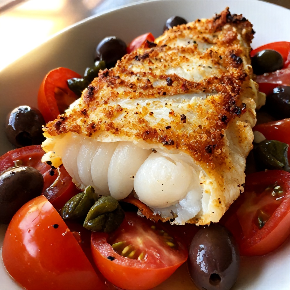 Mediterranean Baked Cod