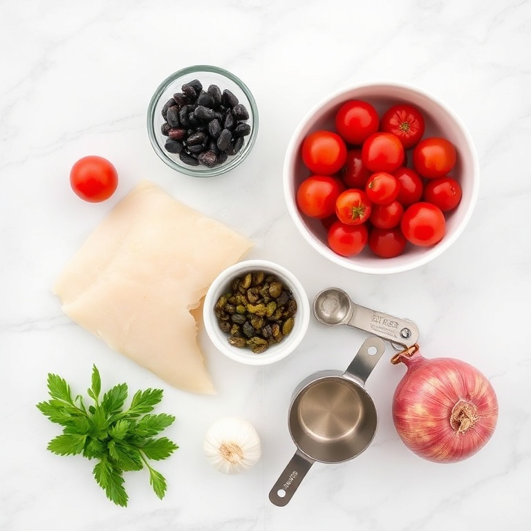 Ingredients for Mediterranean Baked Cod