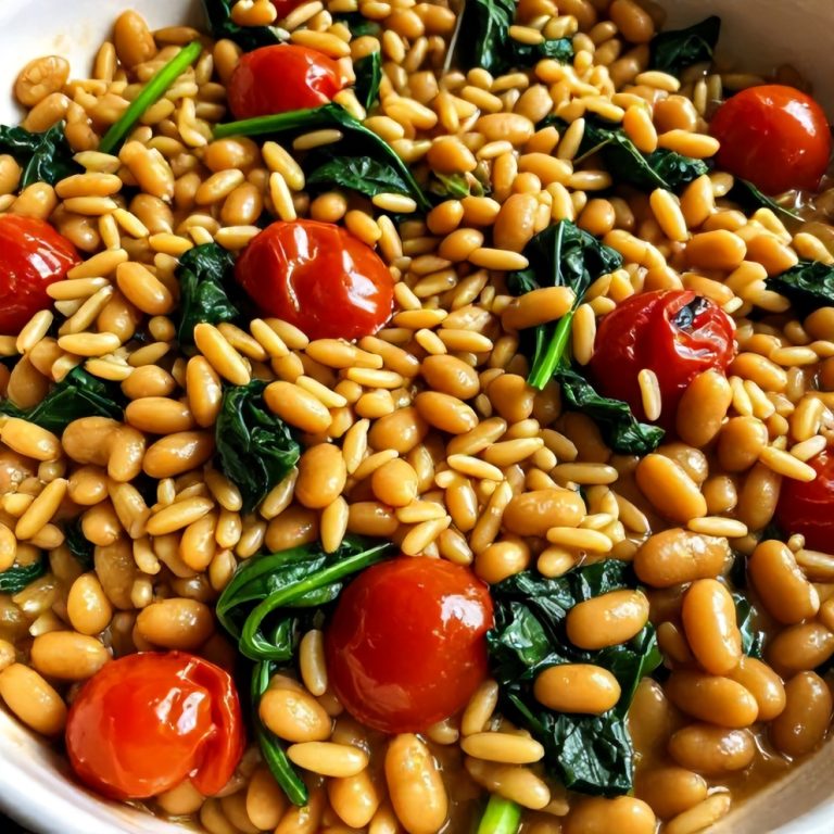 Easy Mediterranean Orzo and Beans One-Pot Dinner