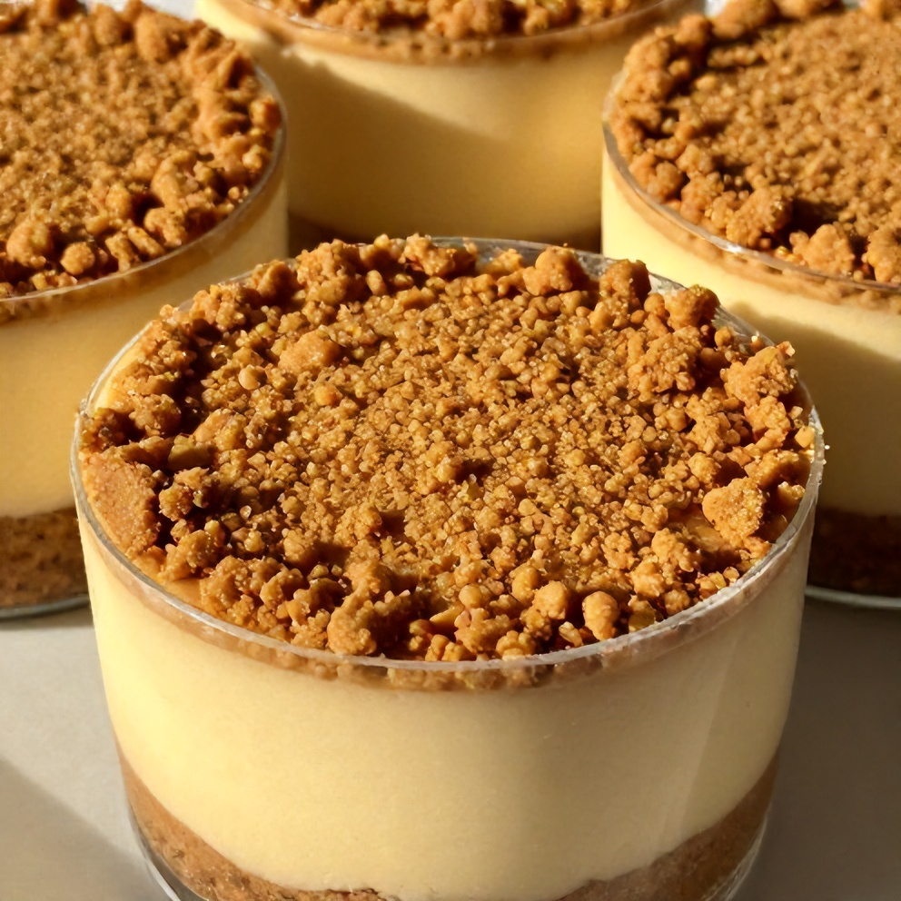 easy no-bake biscoff cheesecake cups