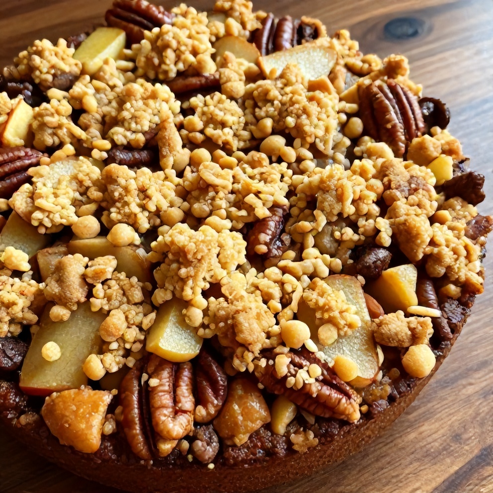 Easy Pecan Apple Crisp Coffee Cake