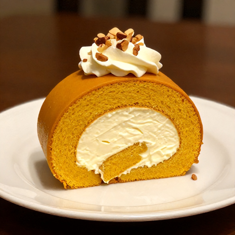 Pumpkin Roll with Cream Cheese Filling