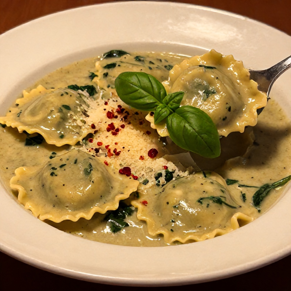 Parmesan Ravioli Soup