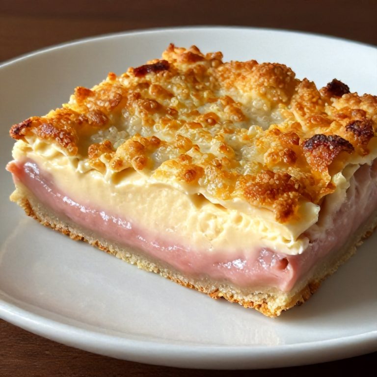 Easy Rhubarb Cream Cheese Bars