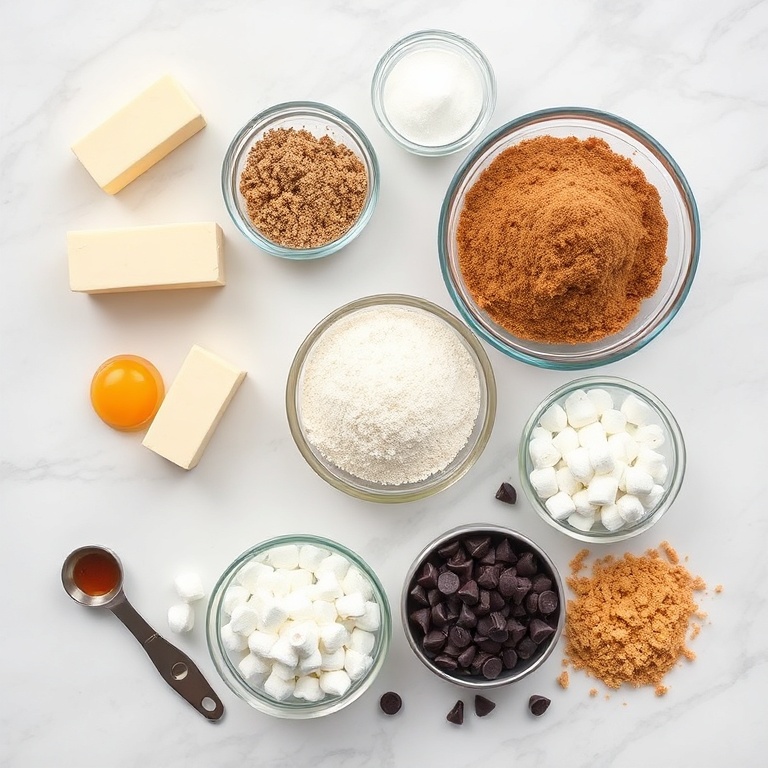 S'mores Cookie Cake Ingredients