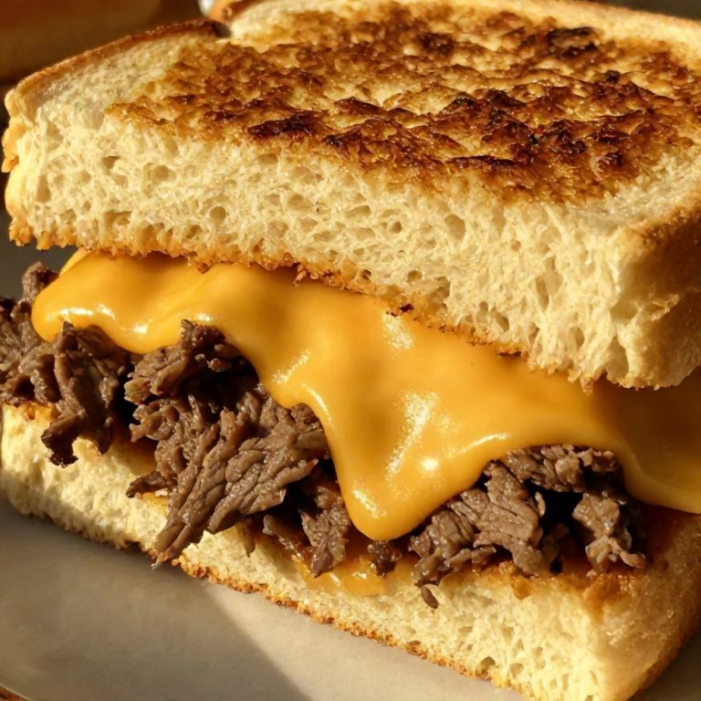 Easy Slow Cooker Beef and Cheddar Sandwiches