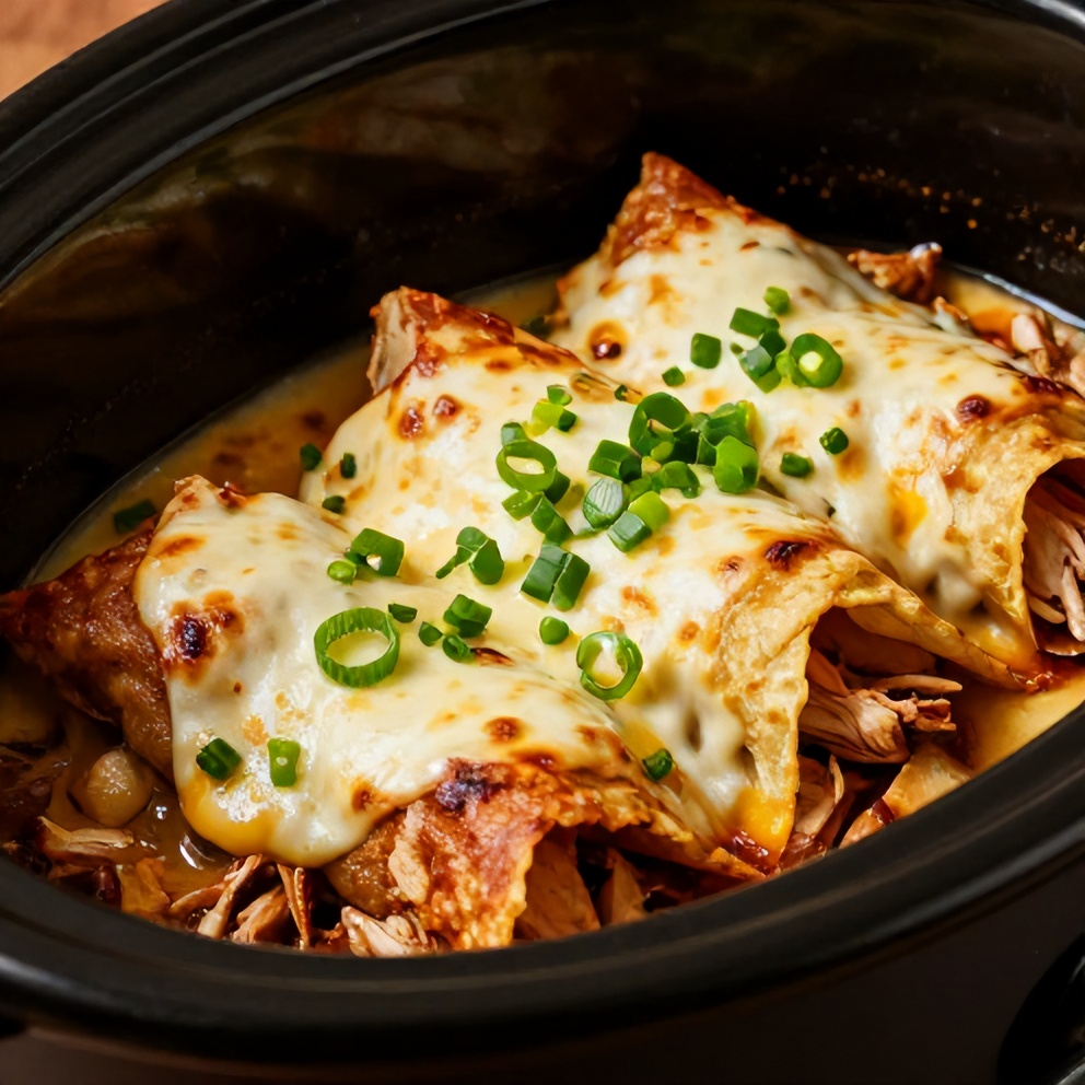 slow cooker chicken enchiladas