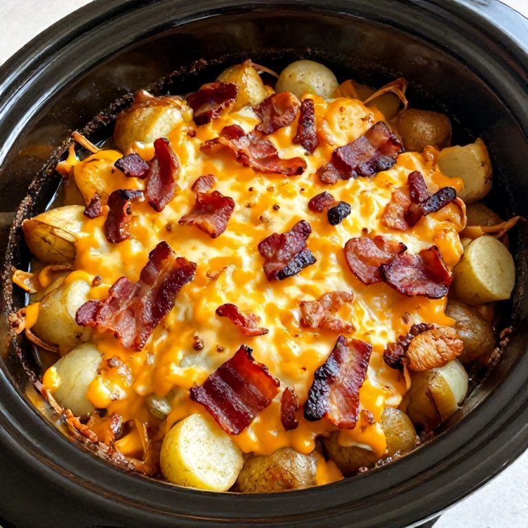 Easy Slow Cooker Cowboy Potato Casserole