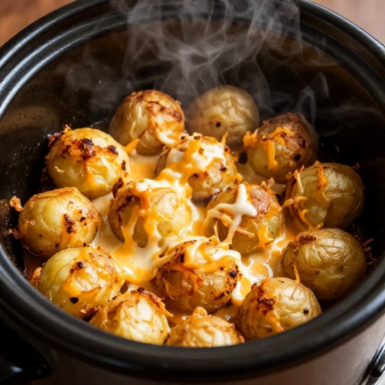 Easy Slow Cooker Loaded Baked Potatoes