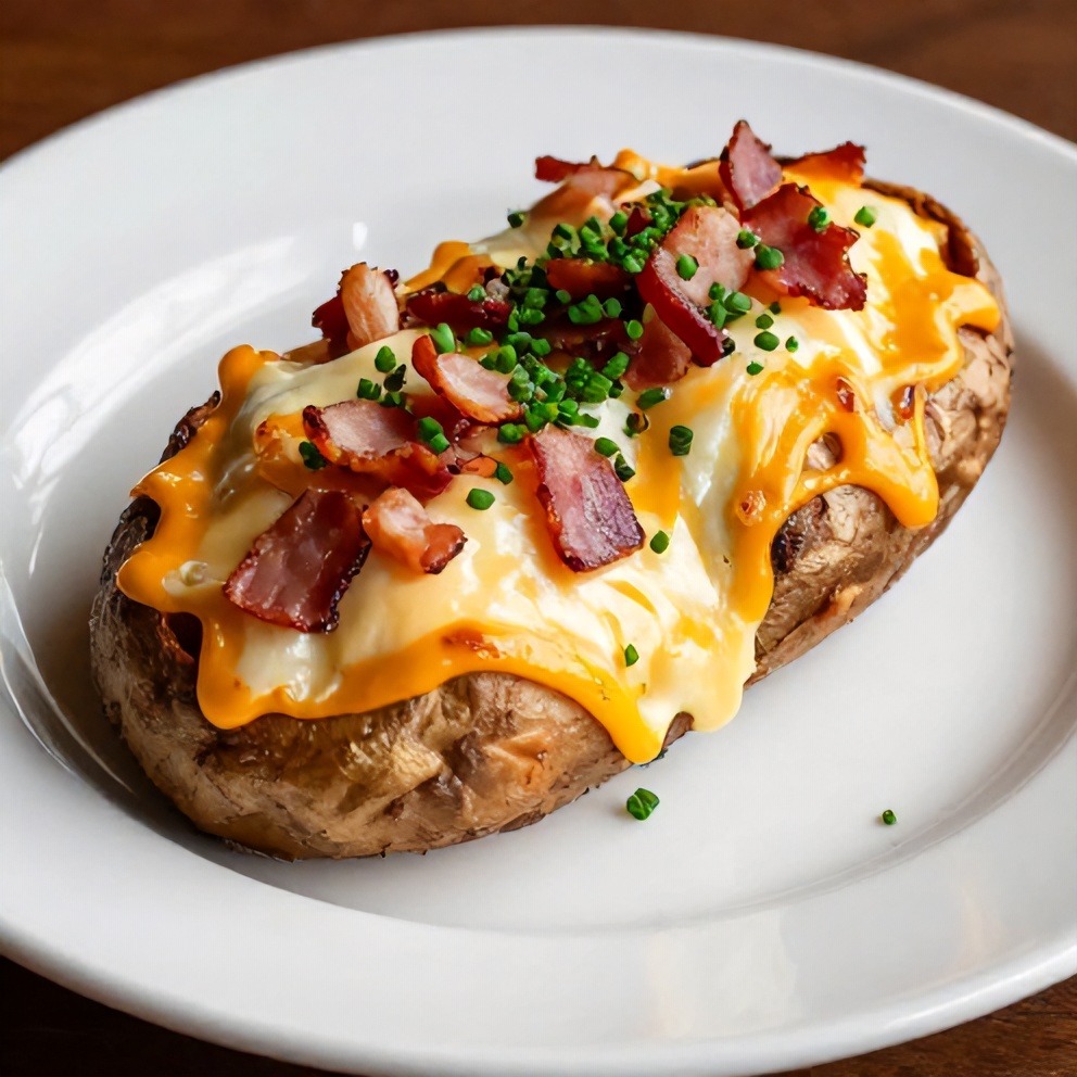 Easy Slow Cooker Loaded Baked Potatoes Final