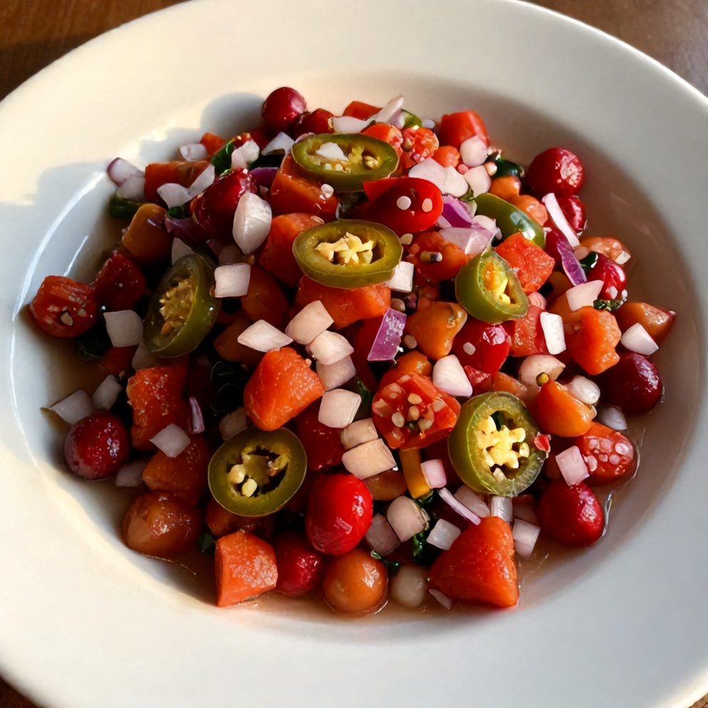Easy Spicy Cranberry Salsa
