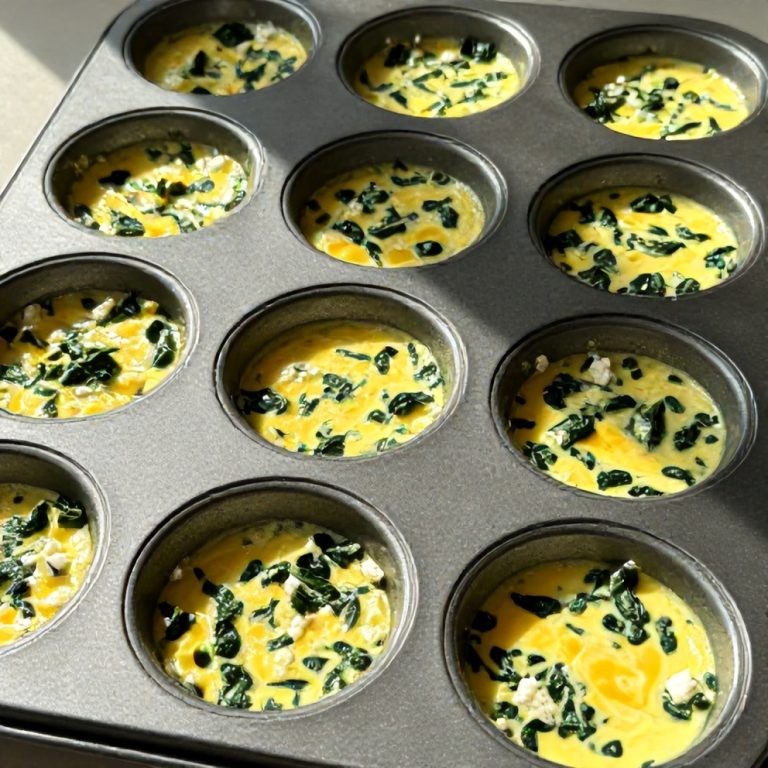 spinach feta egg muffins